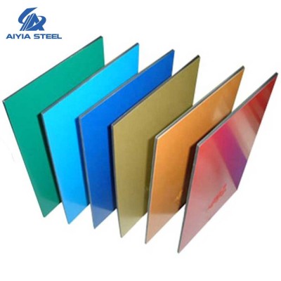 AIYIA PVDF/PE/stone/wooden/yellow/red/mirror alucobond nano fireproof acp aluminum composite panel acm sheet building material